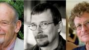 Left to right: John Bethell, Robert Neubecker, and Jim Harrison
