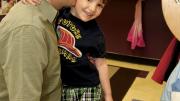 At the Boys &amp; Girls Club, Joshua Coleman drops off his son, Noah.