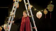 Tina Packer in <i>Women of Will,</i> her performance piece showcasing Shakespearean female characters, at Shakespeare & Company, in Lenox, Massachusetts