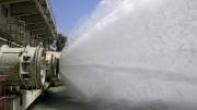 while spillways return excess water to the Indus.