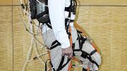 Conor Walsh&rsquo;s lab is designing a robotic &ldquo;exosuit&rdquo; to aid human movement; soft and lightweight, it can be worn under clothes. 