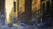 Derek Reist's painting <i>Downtown Gold</i>