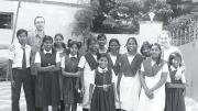 The Schachters with children they have helped in Chennai