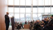 Dean Nitin Nohria speaking at the dedication