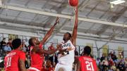 Senior power forward Steve Moundou-Missi recorded 14 points and a career-high 14 rebounds to help Harvard top Houston.