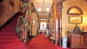 The Gibson House Museum&rsquo;s lavish entrance hall illustrates how an upper-class family lived in the early days of the Back Bay&rsquo;s development.