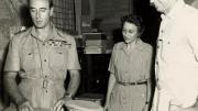 Du Bois at OSS headquarters in Ceylon with Lord Mountbatten (at left), circa 1944