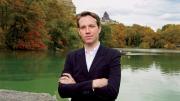 Anthony Acciavatti beside the lake in Central Park, a body of water closer to home