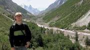 Trekking in the foothills of the Himalayas in 2006, en route to the Gangotri Glacier, the source of the Ganges