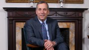 Portrait of Harvard President Lawrence S. Bacow