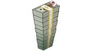 Illustratio of a man sleeping on a mattress made of stacks of dollars.