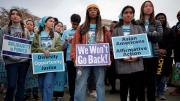 Student protestors outs the Supreme Court, demonstrating in favor of affirmative action in admissions