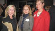 Jacqueline Whitney ’78, Katharine Fleischmann ’76, and <em>Harvard Magazine</em> publisher Cathy Chute.