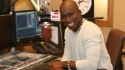 Derrick Ashong in the radio studio