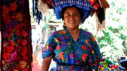 A Mayan textile vendor, Ruth, whom Smith befriended in a Guatemalan village market