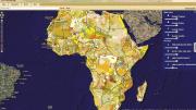 This map shows soil types for all of Africa. A researcher might use  it with other map layers to study agricultural productivity among  countries with similar soils, comparing, for example, the agrarian practices of Francophone and Anglophone countries.