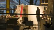 Student artists at work in the Carpenter Center