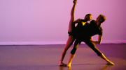 Puanani Brown ’12 and James Fuller ’10 perform <em>Tandem</em>, a new work by choreographer Claudia Schreier ‘08 that premieres at the Harvard Dance Center’s <em>Viewpointe</em> concert in April.