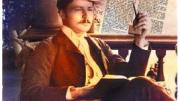 A youthful but pensive Chapman and one of his many later works.