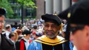 Photograph by Harvard Magazine/VL May 27, 2010 - Regalia on Commencement Day