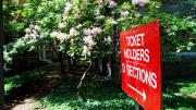Photograph by Harvard Magazine/VL May 27, 2010 - Flowers in bloom inside Harvard Yard