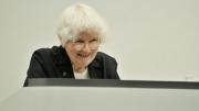 Denise Scott Brown addressed degree candidates at the Graduate School of Design.