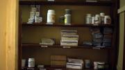 A supply closet in the clinic
