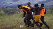 Students at Fezokuhle Primary School in Pietermaritzburg, South Africa, get outside for a soccer break—and a lesson about gender roles.