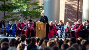 President Drew Faust delivered the principal convocation address.