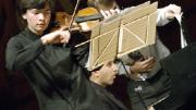 The accomplished Stephan Jackiw '07 performed 'Road Movies,' composed by John Adams '69.