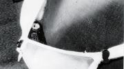 This camera-in-a-bra could take pictures through sheer fabric or lace. A remote release in a pocket operated the shutter.