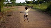 A display of spontaneous joy on a Busia street