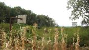 The oldest basketball court in Rwanda, from Belgian occupation in Rwinkwavu. The village once contained a Belgian mining company.