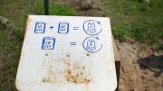 IPA hopes local residents will make a habit of adding chlorine to their water each time they collect it. Simple directions on the dispenser serve as a reminder.