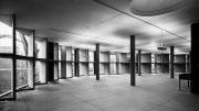 Interior of the finished Carpenter Center for the Visual Arts.