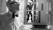 Le Corbusier with his &ldquo;Modular&rdquo; system of human and architectural proportions.