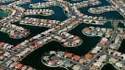 Glendale, Arizona - A detail of Arrowhead community’s desert waterfront homes