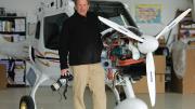 Alex MacLean with tools of his trade: a new fuel-efficient plane and his camera