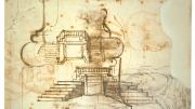 Michelangelo&rsquo;s studies for the vestibule stairs, Casa Buonarroti, Florence.