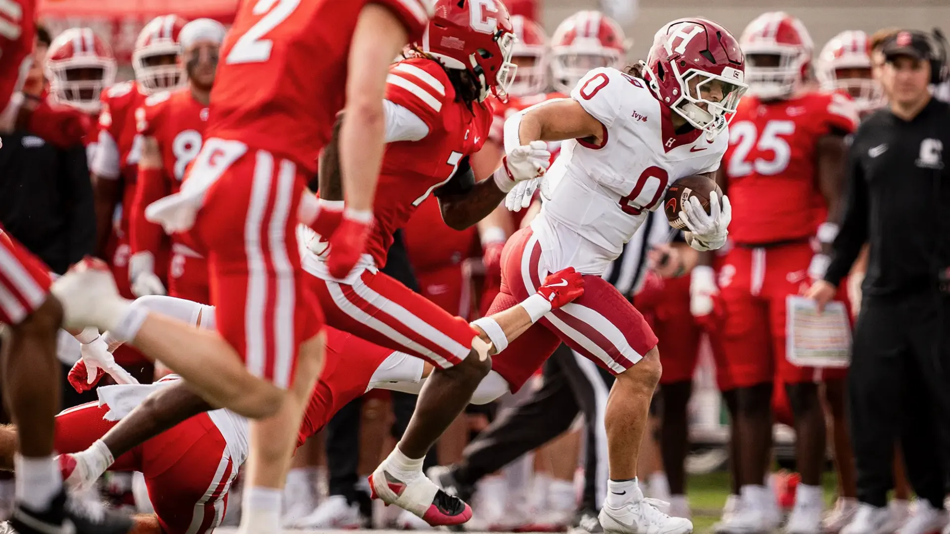 Crimson Football: Harvard 41, Cornell 29 | Harvard Magazine