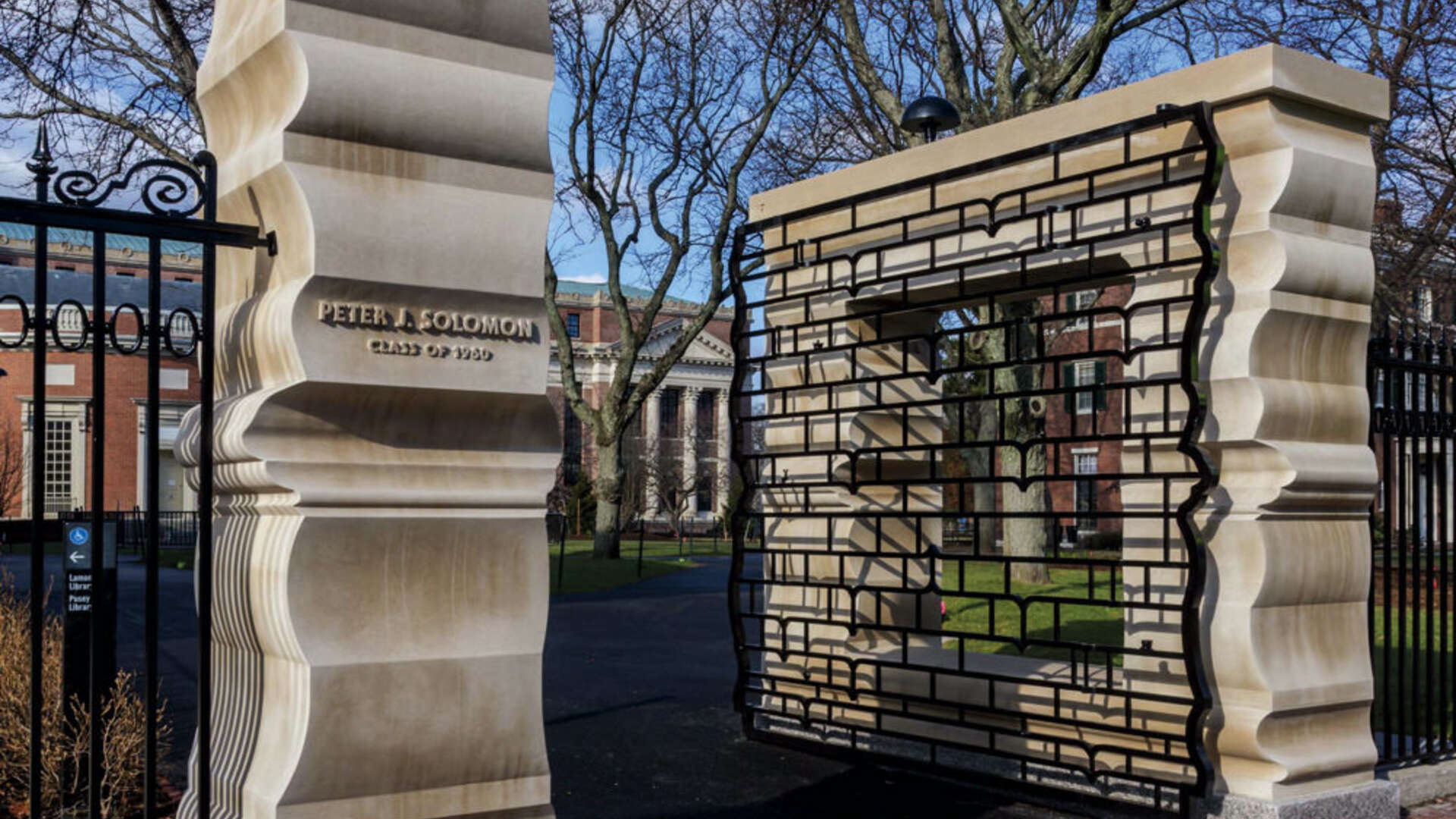 Parry Gate An innovative gate for Harvard Yard | Harvard Magazine