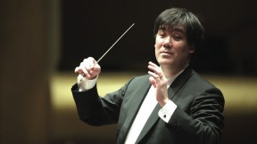 Alan Gilbert conducting the New York Philharmonic at Avery Fisher Hall in Lincoln Center