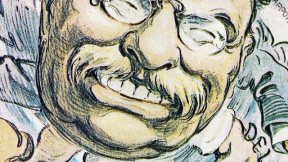 From <i>T.R. in Cartoon: The Art of Joseph Keppler,</i> at Pusey Library