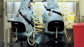 The modified H5N1 virus could infect a billion people if it escaped a biocontainment lab like the Canadian facility shown above.