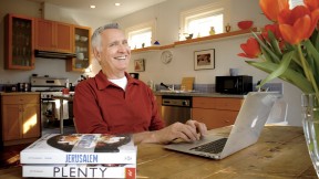 &ldquo;Doc&rdquo; Willoughby in his home kitchen in Cambridge, a laboratory for cookbooks