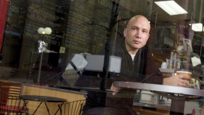 Real-world office: professor of sociology Bruce Western interviews former prisoners at this pizza shop in downtown Boston.