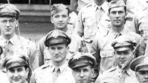 First Lieutenant Llewellyn S. Parsons, Army Air Force, center top, completed Statistical School Class 46-1 in September 1945.