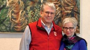 Mather House co-master Michael Rosen­garten and master Christie McDonald