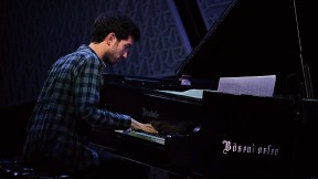 Phillip Golub playing piano