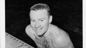 Frank Gorman as a Harvard star and competitor at theTokyo Olympics